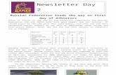 Junior Games/2014/Day 2… · Web viewNewsletter Day 2. Tuesday 6th August 2014. Monda. Russian Federation leads the way on first day of Athletics. After 23 finals on day one of the