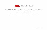 Red Hat JBoss Enterprise Application Platform 7.2 ... · If necessary, move the ZIP file to the server and location where JBoss EAP should be installed. NOTE The user who will be