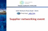 TRANS ADRIATIC PIPELINE Joint Venture Punj Lloyd - Sicim · 52 years of experience . SICIM is a Construction Company established in 1962 and offering all types of services related