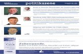 politikszene - Deutschlands einziges Fachmagazin für ... · politik politikszene kommunikation & Ausgabe Nr. 475 15.4. – 21.4.2014 p&k in den sozialen Netzwerken Die Redaktion