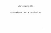 Vorlesung 8a Kovarianz und Korrelation - math.uni-frankfurt.deismi/wakolbinger/teaching/Elesto09/... · Damit ist auch der Minimalwert von Var[Y − β1X − β0] gleich σ2 Y (1