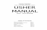 MEANY CENTER FOR THE PERFORMING ARTS USHER MANUALdepts.washington.edu/meany/docs/MC_Usher_Manual_18-19.pdf · University of Washington’s MEANY CENTER FOR THE PERFORMING ARTS USHER