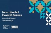 Forum İstanbul İnovaLİG Sunumu · 11.05.2018 · İnovasyon Stratejisi (6 Soru) •Vizyon ve inovasyonun stratejik önceliği •Stratejinin hayata geçirilmesi İnovasyon Organizasyon