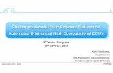 Challenges Towards New Software Platforms for Automated ... · TOYOTA standard BSW with full AUTOSAR compliance Support TNGA (TOYOTA New Global Architecture) requirement More than