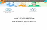 PROGRAM KONGRESA - serbianpediatricsurgery.com · for complicated parapneumonic pulmonary abscess in childhood Yanko Pahnev (Sofia) 18.20 – 18.27 Minimalno invazivne procedure u
