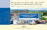 European Energy Award in Baden-Württemberg · Energiekosten einsparen, CO2 - Emissionen verringern und die regionale Wertschöpfung fördern – mit dem European Energy Award® (eea)