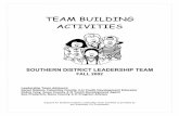 TEAM BUILDING ACTIVITIES - s3.wp.wsu.edu SOUTHERN DISTRICT LEADERSHIP TEAM ACTIVITY/TEAM BUILDING IDEA