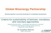 Global Bioenergy Partnership · life-cycle GHG emissions per unit of energy from fossil fuels in 2010 through the use of biofuels, alternative fuels and reductions in flaring and
