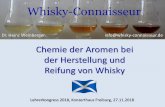Chemie der Aromen bei der Herstellung und Reifung von Whisky · PDF fileDerivate Cu Destil-lation Whisky-Connaisseur. Die Fassreifung Whisky-Connaisseur. Whisky-Connaisseur Flüchtige