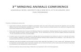 3rd MINDING ANIMALS CONFERENCE · Sushil Ashram, New Delhi 16:00 - 16:10: Speech by Mr. Shatrughun Jiwnani, Director – Public Information, Baha’i Office of Public Affairs, Baha’i