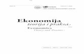 Ekonomija teorija i praksa - academius.edu.rs · Obrazovanje ljudskih resursa od velikog je značaja za njen razvoj i napredak (Oštrić, 2002), pa se tako na ulaganje u razvoj ljudskih