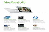 MacBook Air - transilvae.ro Air mid 2012_2.pdf · la 2560x1600 pixeli pe un monitor extern (necesită adaptoare, vândute separat) Video Cameră FaceTime HD 720p integrată Audio