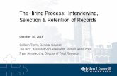 The Hiring Process: Interviewing, Selection & Retention of ...webmedia.jcu.edu/hr/files/2018/10/Training-for-Supervisors-on-Hiring... · The Hiring Process: Interviewing, Selection