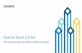 Apache Spark 2.0 GA - Analytics | Cloud · 57% have adopted Cloudera Spark for their most important use case, vs. 26% Hortonworks, 22% an Apache download, and 7% Databricks 48% of