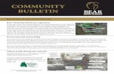 Community Bulletin V2 - naturetrailssociety.com · Please see the NLRC front desk staff for all bike rentals and trail maps. We will no We will no longer be offering bike servicing,