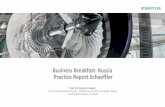 Business Breakfast: Russia Practice Report Schaeffler · Business Breakfast Russia 19.11.2018 More than 92,000 employees worldwide 2) More than 170 locations in 50 countries 1.1 m