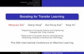 Boosting for Transfer Learning - Semantic Scholar · Wenyuan Dai, Qiang Yang et al. Boosting for Transfer Learning. Introduction TrAdaBoost = Transfer AdaBoost Experimental Results