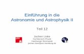 Einführung in die Astronomie unf Astrophysik II - Teil 12 · Einführung in die Astronomie und Astrophysik II Teil 12 Jochen Liske Fachbereich Physik Hamburger Sternwarte jochen.liske@uni-hamburg.de