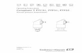 Ceraphant T, PTC31, PTP31, PTP35 (BA) · Identification Ceraphant T PTC31, PTP31, PTP35 6 Endress+Hauser • The MWP (maximum working pressu re) is specified on the nameplate. This