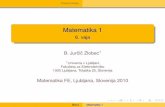 Matematika 1 - 6. vajamatematika.fe.uni-lj.si/html/sola/Sandbox/FE/UNI/matematika_1/VAJE... · Odvod funkcije Matematika 1 6. vaja B. Jurciˇ c Zlobecˇ 1 1Univerza v Ljubljani, Fakulteta