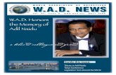 W.A.D. Honors Adil Naidu a beloved colleague and friend · 6 WORLD ASSOCIATION OF DETECTIVES, INC. live a life that matters Live a life that matters. Ready or not, someday it will