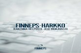 TYÖOHJE 3/2014 - malander.fi · valaminen ja tuenta FinnEPS-harkkojen kertavalukorkeus on maksimissaan kolme (3) metriä, yleisimmin valetaan puolentoista (1,5) metrin korkeuksia,