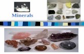 Minerals - Plainview · Definite chemical composition Solid . B. Physical Properties of Minerals 1. Color –First impression –Not very reliable because lots of minerals can occur