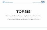 TOPSIS - fwl.wi.tum.de · Technische Universität München Effizienz relative Effizienz Vergleich der Alternativen untereinander, da die absolut effizienteste nicht bekannt ist.