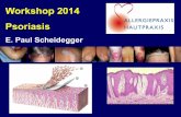 Workshop 2014 Psoriasis - allergieundhaut.ch · Workshop 2014 Teil 1 Allgemeines, Neuigkeiten Teil 2 Therapie Topisch – Lichttherapie – Systemtherapie . Psoriasis Häufige polygen