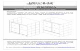 model: CHARISMA - bathauthority.com · model: CHARISMA SHOWER/TUB DOOR INSTALLATION INSTRUCTIONS IMPORTANT DreamLineTM reserves the right to alter, modify or redesign products at