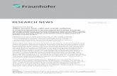 RESEARCH NEWS - fraunhofer.de · RESEARCH NEWS Contact Janis Eitner | Fraunhofer-Gesellschaft, Munich | Communications | Phone +49 89 1205-1333@zv.fraunhofer.de | presse Jens Augustin