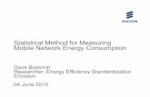Statistical Method for Measuring Mobile Network Energy ... · Statistical Method for Measuring Mobile Network Energy Consumption Dave Bossmin Researcher, Energy Efficiency Standardization