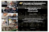 Laboratory Safety Manual - utc.edu · In addition to the initial risk assessment, the Office of Safety and Risk Management (OSRM) and/or the CECS Laboratory Safety Committee may deem