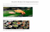 Sushi¢­Arten & Impressionen - Sushi¢­Arten & Impressionen Die wichtigsten in Deutschland's Sushi¢­Restaurants
