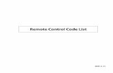 Remote Control Code List - downloads.cdn.re-in.dedownloads.cdn.re-in.de/1300000-1399999/001372117-in-01-ml-REMOTE_CON... · 4 Čeština Seznam ovládacích kódů dálkového ovladače