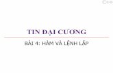 TIN ĐẠI CƯƠNG - txnam.net Giang/Tin Dai Cuong K58... · Nội dung buổi trước Một số kiểu dữ liʘu thường dùngtrong chương trình C++: số nguyên (int),