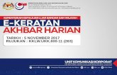 TARIKH : 5 NOVEMBER 2017 RUJUKAN : KKLW.UKK.600-11 (263) · KEMENTERIAN KEMAJUAN LU, DAN WII-AYAH KKLW komited pembangunan luar bandar di Sabah dan Sarawak Peruntukan hampir RM9.5