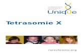 Tetrasomie X - rarechromo.org X... · bekend die tetrasomie X kunnen veroorzaken. Dit betekent dat niets wat u deed voor of tijdens de zwangerschap de tetrasomie X veroorzaakte. Dit