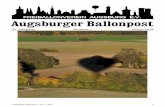 Augsburger Ballonpost - augsburg-ballon.de · salat verschwand in Windeseile in den Mägen, Rainer spurtete noch schnell um Semmelnachschub zur AGIP und die Chefs der Kaffeemaschine