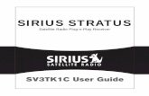 SIRIUS STRATUS - SiriusXM Canada · Congratulations on the Purchase of your new SIRIUS Stratus SV3TK1C Plug-n-Play Receiver Your new SIRIUS Stratus SV3TK1C Plug-n-Play Receiver lets