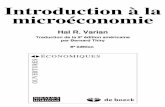 Introduction à la microéconomie - fr.usembassy.gov · Introduction à la microéconomie Hal R. Varian Traduction de la 9e édition américaine par Bernard Thiry 8e édition ÉCONOMIQUES