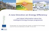 A new Directive on Energy Efficiency - buildup.eu. BERRUTTO Presentation to...Presentation by Vincent Berrutto (partly on behalf of DG Energy) BUILD UP Users and Stakeholders Committte