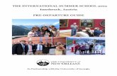 THE INTERNATIONAL SUMMER SCHOOLinst.uno.edu/austria/forms/Pre-Departure Guide 2012.pdf · THE INTERNATIONAL SUMMER SCHOOL 2012 Innsbruck, Austria PRE-DEPARTURE GUIDE In Partnership