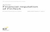 Article: Financial regulation of FinTech - ey.com · Examples include: using “big data” regulatory online reporting and analytics to streamline reporting; and stimulating a new