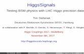 HiggsSignals- Testing BSM physics with LHC Higgs precision ...higgs/talks/stefaniak.pdf · HiggsSignals Testing BSM physics with LHC Higgs precision data Tim Stefaniak Deutsches Elektronen-Synchrotron