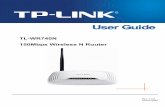 TL-WR740N 150Mbps Wireless N Router - TP-Link · Flexible Access Control The TL-WR740N 150Mbps Wireless N Router provides flexible access control, so that parents or network administrators