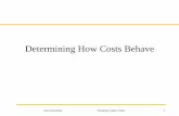 Determining How Costs Behave - bwl1.ovgu.deAccounting/SoSE... · The high-low method involves using the highest cost driver activity, the lowest cost driver activity, the highest
