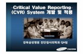 Critical Value Reporting (CVR) System (CVR) System …B0... · (CVR) System (CVR) System 개발개발및및적용적용 강북삼성병원진단검사의학과QA팀 강북삼성병원.