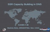 SSR Capacity Building in DNS - ICANN | Archivesarchive.icann.org/.../mon-lac-strategy/presentation-dns-ssr-18nov13-en.pdf · 2 Introduction •IANN’s LA Strategic Plan –2.013-2.016
