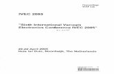 Proceedings - Proceedings WPP 246 IVEC 2005 "Sixth International Vacuum Electronics Conference IVEC
